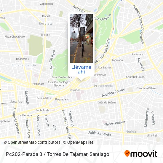 Mapa de Pc202-Parada 3 / Torres De Tajamar