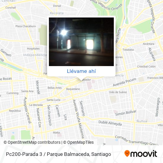 Mapa de Pc200-Parada 3 / Parque Balmaceda