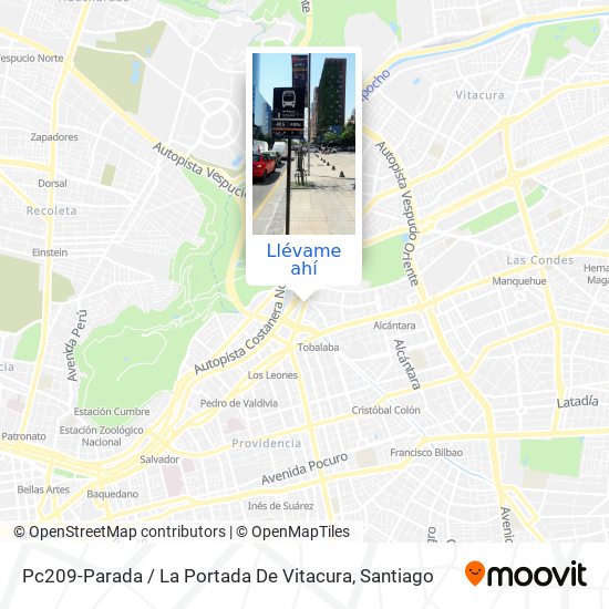 Mapa de Pc209-Parada / La Portada De Vitacura