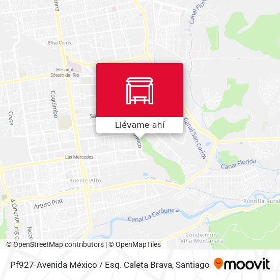 Mapa de Pf927-Avenida México / Esq. Caleta Brava