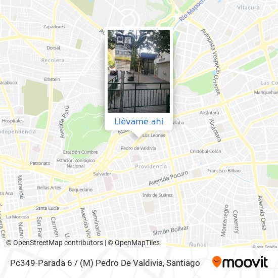 Mapa de Pc349-Parada 6 / (M) Pedro De Valdivia
