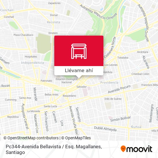 Mapa de Pc344-Avenida Bellavista / Esq. Magallanes