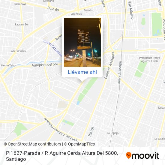 Mapa de Pi1627-Parada / P. Aguirre Cerda Altura Del 5800