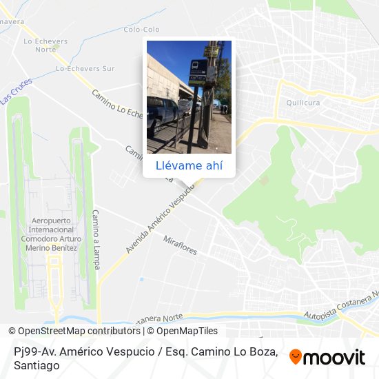 Mapa de Pj99-Av. Américo Vespucio / Esq. Camino Lo Boza