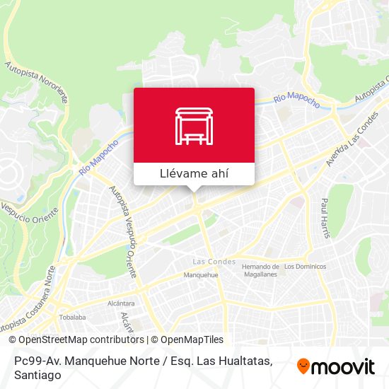 Mapa de Pc99-Av. Manquehue Norte / Esq. Las Hualtatas