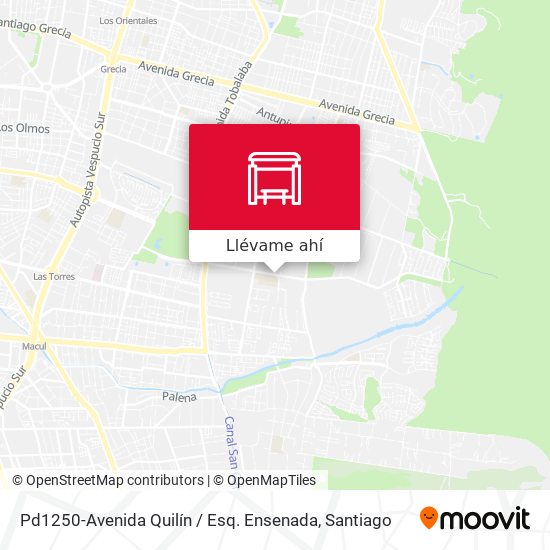 Mapa de Pd1250-Avenida Quilín / Esq. Ensenada