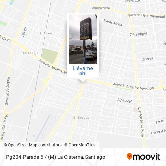 Mapa de Pg204-Parada 6 / (M) La Cisterna