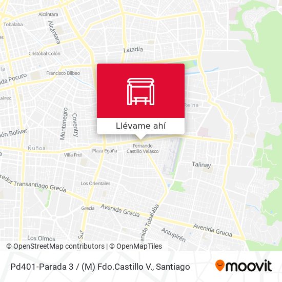 Mapa de Pd401-Parada 3 / (M) Fdo.Castillo V.