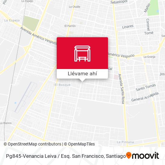 Mapa de Pg845-Venancia Leiva / Esq. San Francisco