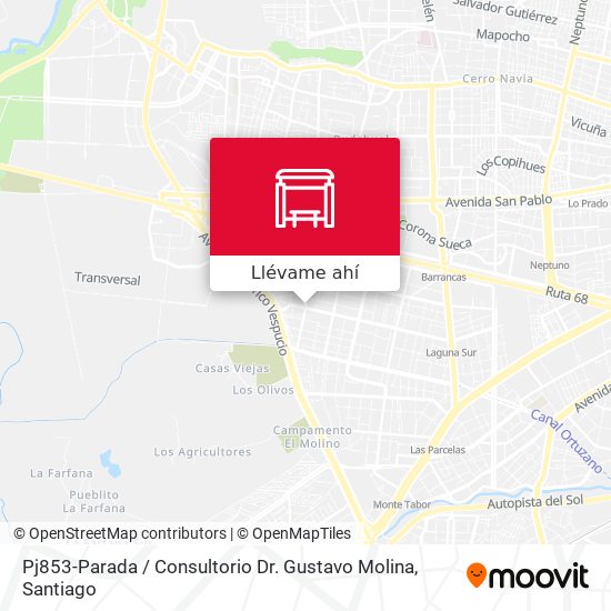 Mapa de Pj853-Parada / Consultorio Dr. Gustavo Molina
