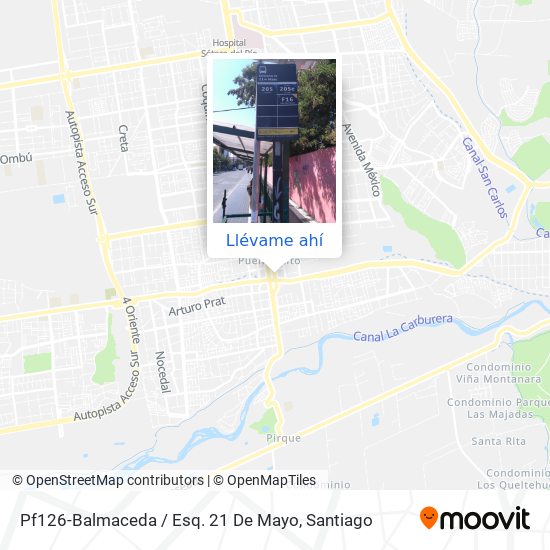 Mapa de Pf126-Balmaceda / Esq. 21 De Mayo