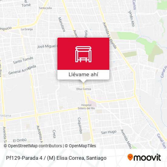 Mapa de Pf129-Parada 4 / (M) Elisa Correa