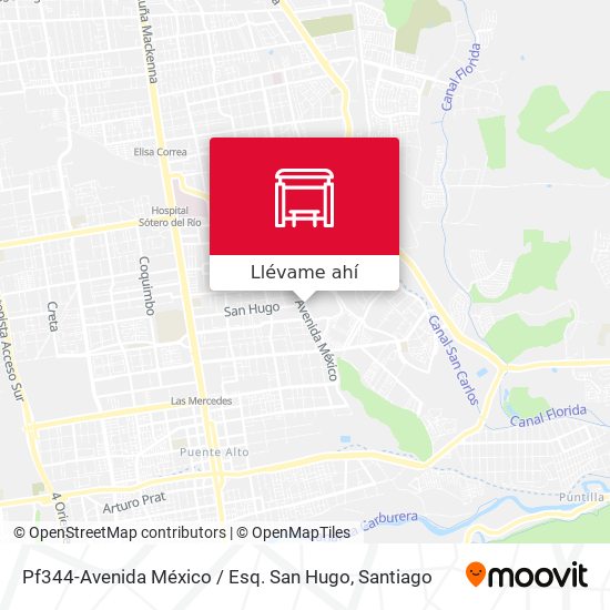 Mapa de Pf344-Avenida México / Esq. San Hugo