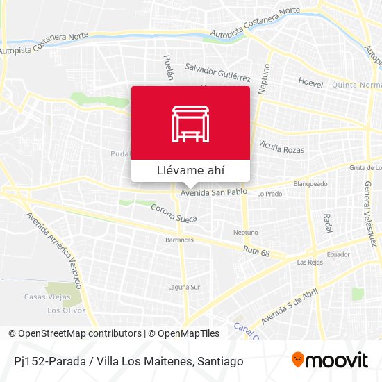 Mapa de Pj152-Parada / Villa Los Maitenes