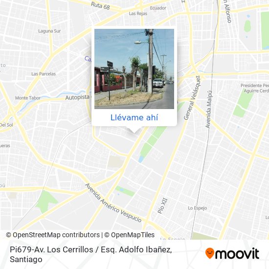 Mapa de Pi679-Av. Los Cerrillos / Esq. Adolfo Ibañez