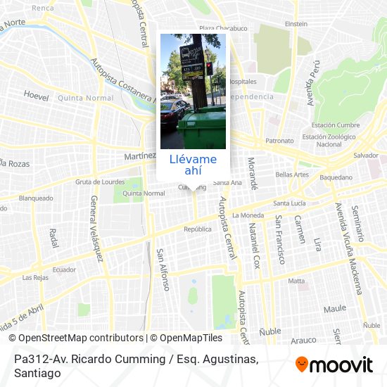 Mapa de Pa312-Av. Ricardo Cumming / Esq. Agustinas