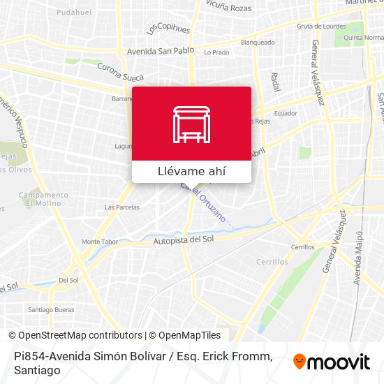 Mapa de Pi854-Avenida Simón Bolívar / Esq. Erick Fromm
