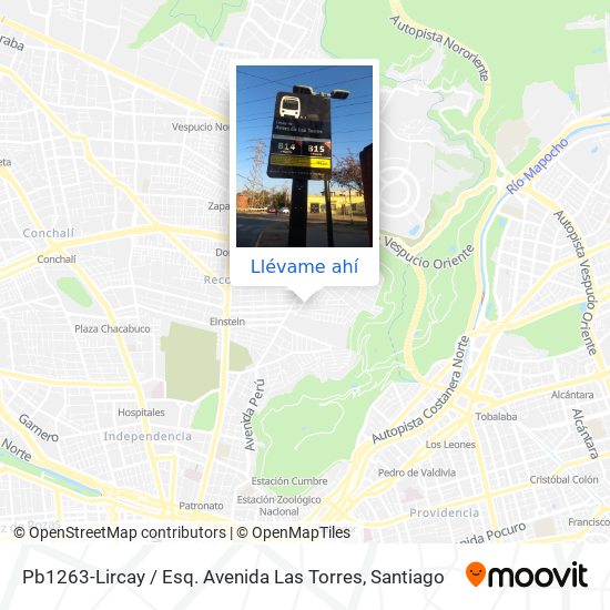 Mapa de Pb1263-Lircay / Esq. Avenida Las Torres