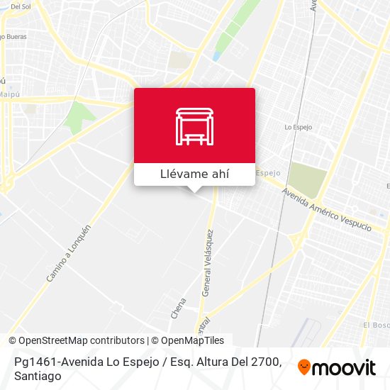Mapa de Pg1461-Avenida Lo Espejo / Esq. Altura Del 2700