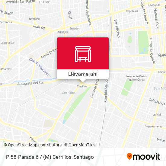 Mapa de Pi58-Parada 6 / (M) Cerrillos