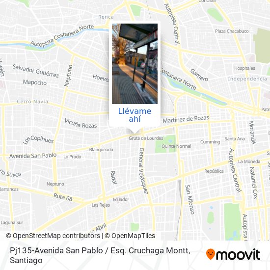 Mapa de Pj135-Avenida San Pablo / Esq. Cruchaga Montt