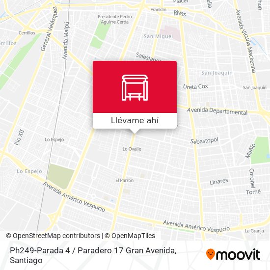 Mapa de Ph249-Parada 4 / Paradero 17 Gran Avenida