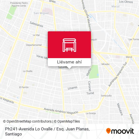 Mapa de Ph241-Avenida Lo Ovalle / Esq. Juan Planas