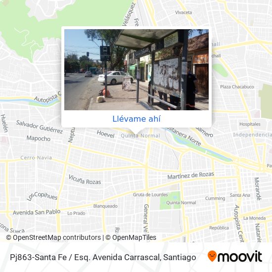 Mapa de Pj863-Santa Fe / Esq. Avenida Carrascal