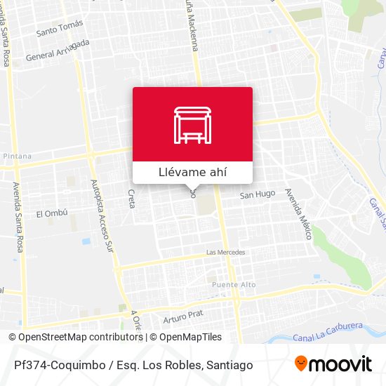 Mapa de Pf374-Coquimbo / Esq. Los Robles