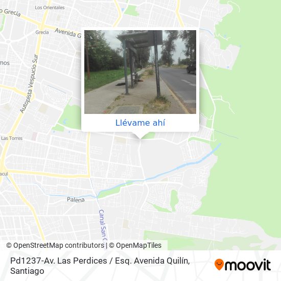 Mapa de Pd1237-Av. Las Perdices / Esq. Avenida Quilín