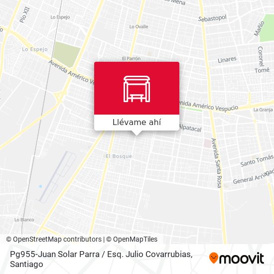 Mapa de Pg955-Juan Solar Parra / Esq. Julio Covarrubias