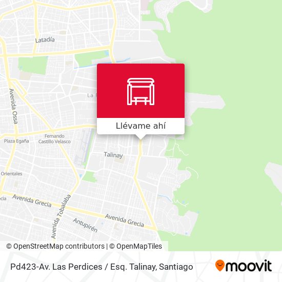 Mapa de Pd423-Av. Las Perdices / Esq. Talinay