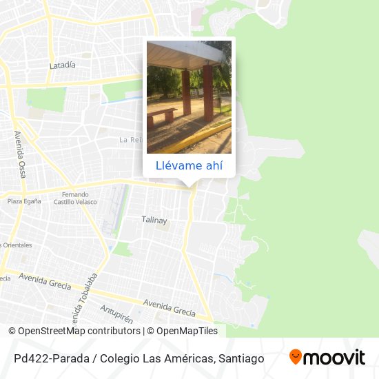 Mapa de Pd422-Parada / Colegio Las Américas