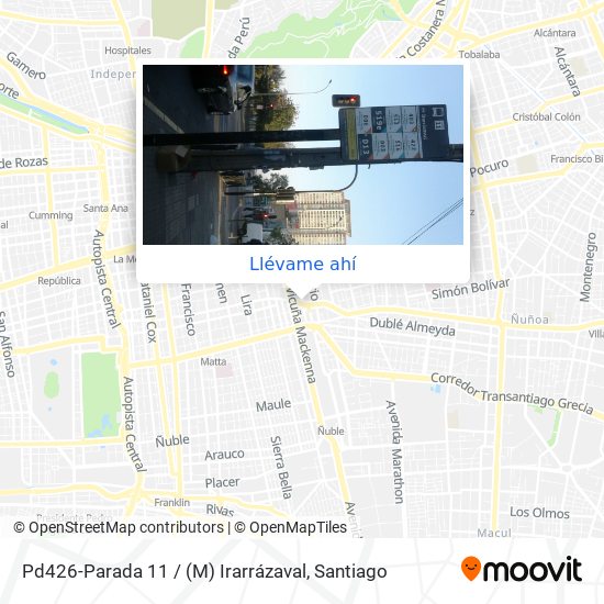 Mapa de Pd426-Parada 11 / (M) Irarrázaval