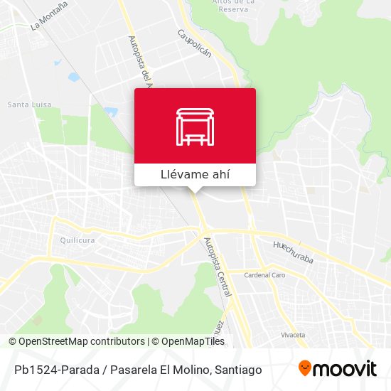 Mapa de Pb1524-Parada / Pasarela El Molino