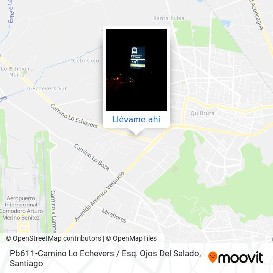 Mapa de Pb611-Camino Lo Echevers / Esq. Ojos Del Salado