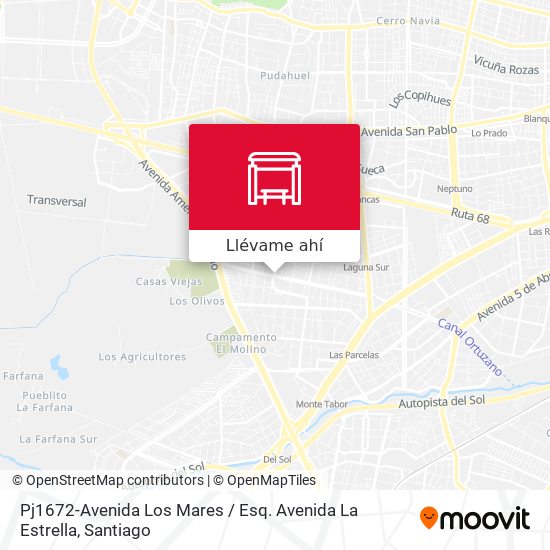 Mapa de Pj1672-Avenida Los Mares / Esq. Avenida La Estrella