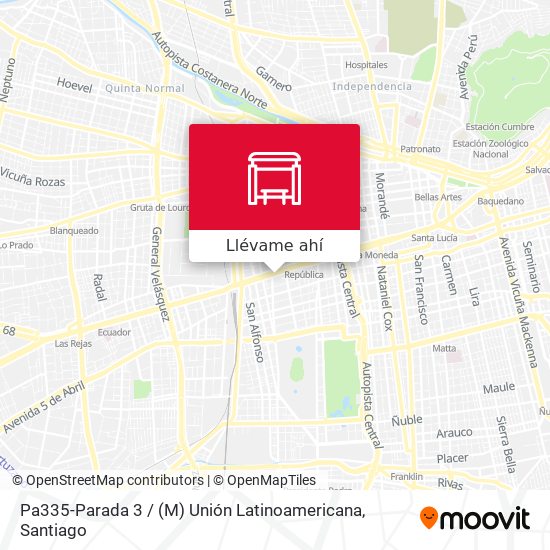 Mapa de Pa335-Parada 3 / (M) Unión Latinoamericana