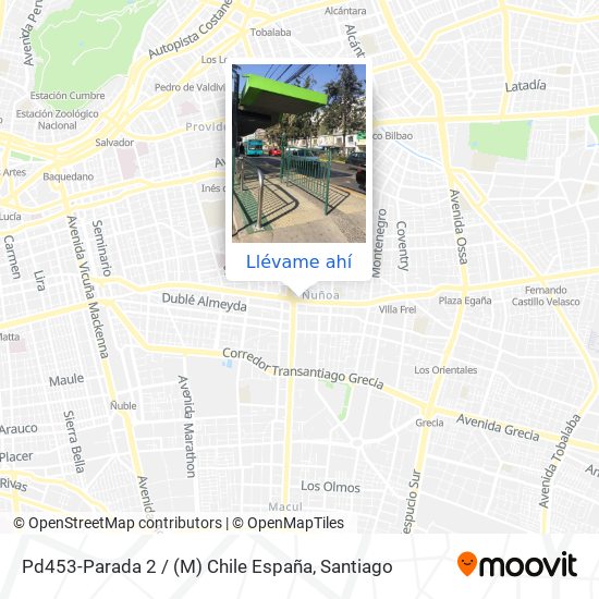 Mapa de Pd453-Parada 2 / (M) Chile España