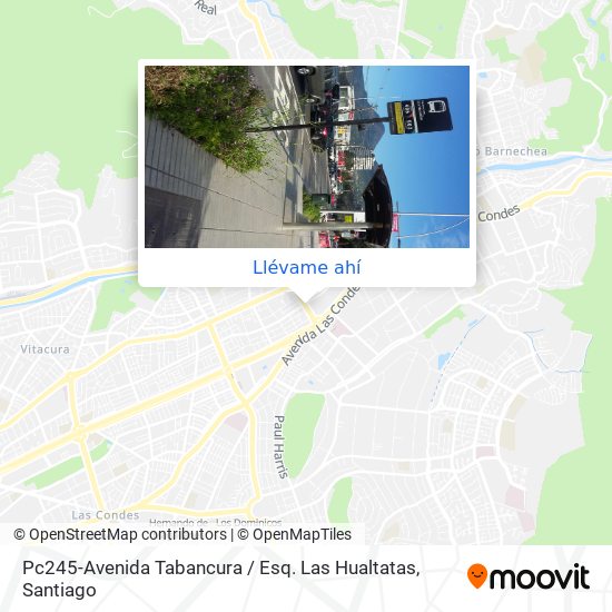 Mapa de Pc245-Avenida Tabancura / Esq. Las Hualtatas