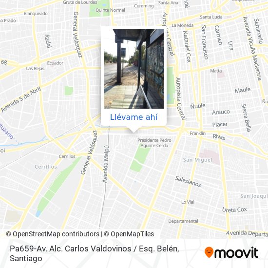Mapa de Pa659-Av. Alc. Carlos Valdovinos / Esq. Belén