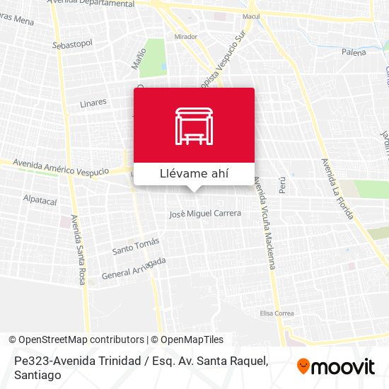 Mapa de Pe323-Avenida Trinidad / Esq. Av. Santa Raquel