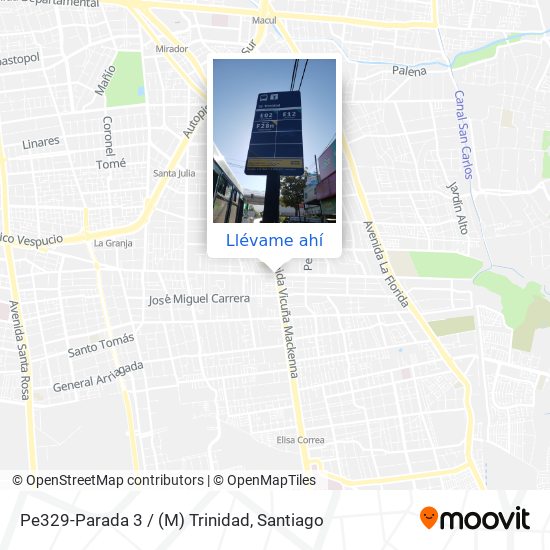 Mapa de Pe329-Parada 3 / (M) Trinidad