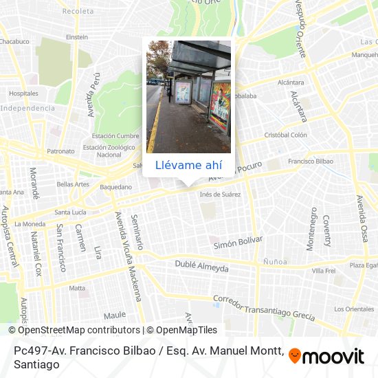 Mapa de Pc497-Av. Francisco Bilbao / Esq. Av. Manuel Montt