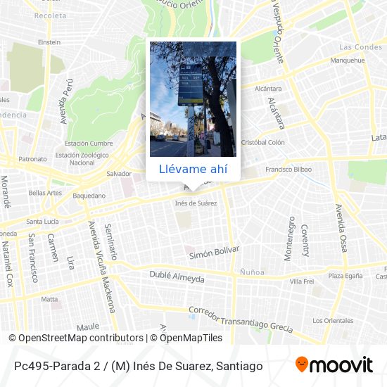 Mapa de Pc495-Parada 2 / (M) Inés De Suarez