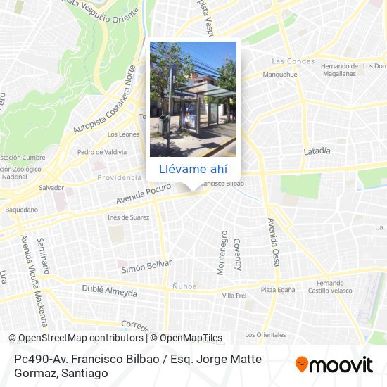 Mapa de Pc490-Av. Francisco Bilbao / Esq. Jorge Matte Gormaz
