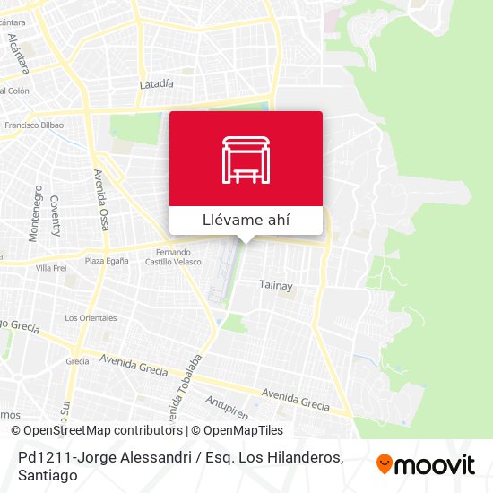 Mapa de Pd1211-Jorge Alessandri / Esq. Los Hilanderos