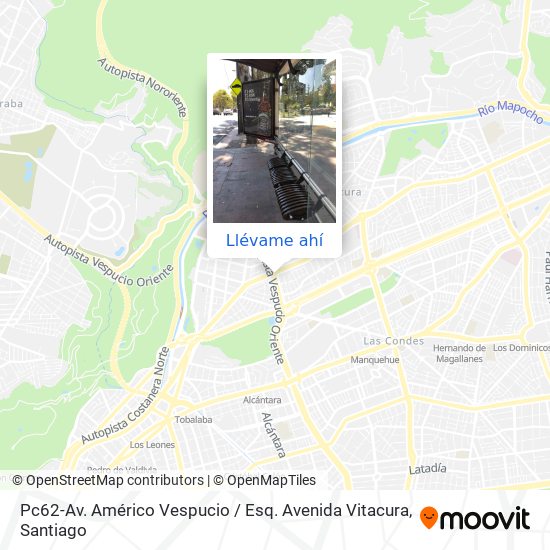 Mapa de Pc62-Av. Américo Vespucio / Esq. Avenida Vitacura