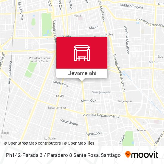 Mapa de Ph142-Parada 3 / Paradero 8 Santa Rosa
