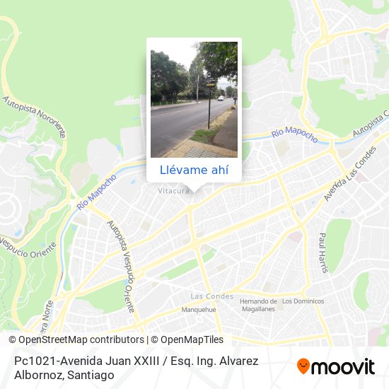 Mapa de Pc1021-Avenida Juan XXIII / Esq. Ing. Alvarez Albornoz